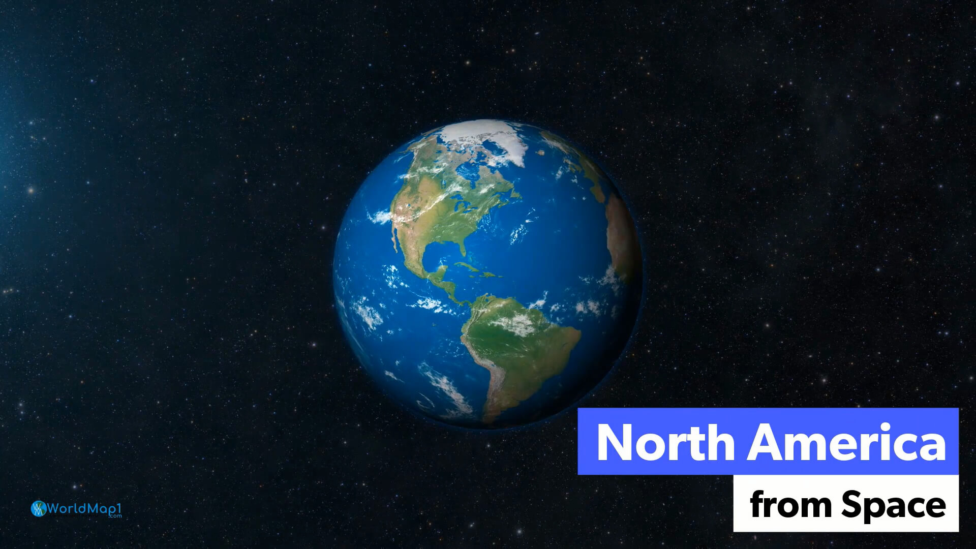 North America Earth view from Space